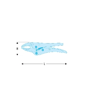 580.6 MORDAZA PRESION DE PUNTAS ACODADAS 6P   FACOM