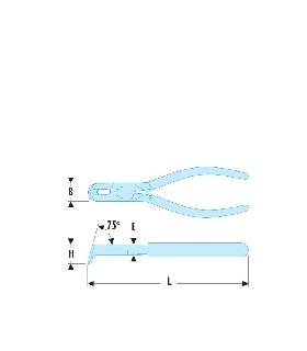 396 ALICATE CORTE A 75G PARA PLAST   FACOM