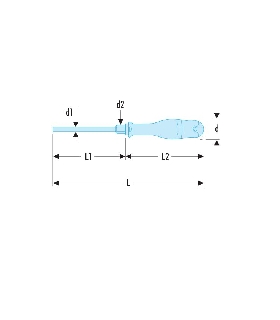 AWPH1X100 DESTORNILLADOR PH 1X100 CON TUERCA   FACOM