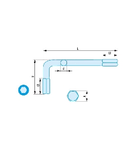 82H.1.5SR LLAVE MACHO 1.5MM   FACOM