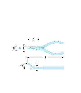 403.MT ALICATE BOCAS EXTRA-LARGO ACODADAS MT   FACOM