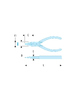 424.MT ALICATE BOCAS REDONDAS CORTO MT   FACOM
