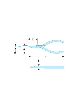 431.LMT ALICATE BOCAS PLANO LARGO MT   FACOM