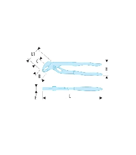 481.40 ALICATE MULTITOMA MANDIBULA GRA PVC 40CM   FACOM