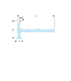 868D.40BOC MARTILLO DE PEÑA ACODADA CABEZA REDONDA   FACOM