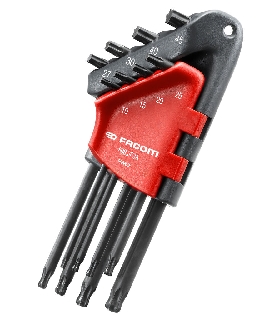 89S.JP8A 8 LLAVES MACHO ACODADAS TORX EN ESTUCHE FACOM
