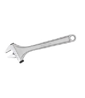 93C  LLAVE INGLESA AJUSTABLE MOL. LATERAL CROMADA 10" BAHCO