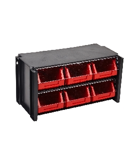 19511 ESTANTE CLASIF 100X170X80MM 06CAJ ABS NEGRO TAYG