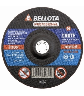 13882 DISCO CORTE METAL 230X3X22 MM BELLOTA