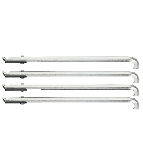 JUEGO DE 4 GANCHOS EXTRACTORES 178 MM C. DISTANCIADORES 8012080 GEDORE