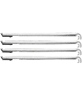 JUEGO DE GANCHOS EXTRACTORES, 4 PZAS 235 MM 8012240 GEDORE