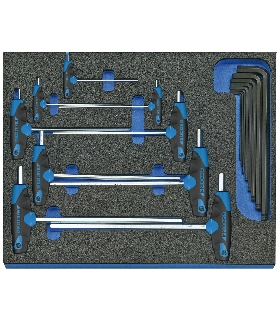 JUEGO DE LLAVES ALLEN EN MODULO CT 2/4, 17 PZS 2016540 GEDORE