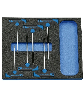 SURTIDO DE DESTORNILLADORES EN MODULO CT 2/4, 6 PZS 2016559 GEDORE