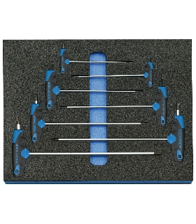 JUEGO DE LLAVES ALLEN EN MODULO CT 2/4, 7 PZS 2016567 GEDORE