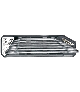 JUEGO DE LLAVES FIJAS DE DOBLE BOCA CON SOPORTE 8 PZAS 6-22 MM 6079400 GEDORE