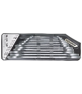 JUEGO DE LLAVES FIJAS DE DOBLE BOCA CON SOPORTE 12 PZAS 6-32 MM 6079750 GEDORE