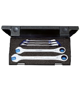 JUEGO DE LLAVES COMBINADAS DE CARRACA 5 PZAS 8-19 MM 2297434 GEDORE