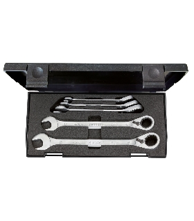 JUEGO DE LLAVES COMBINADAS DE CARRACA REVERSIBLE 5 PZAS 8-19 MM 2327651 GEDORE