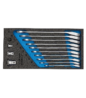 JUEGO DE LLAVES COMBINADAS DE CARRACA EN MODULO CT 2327678 GEDORE