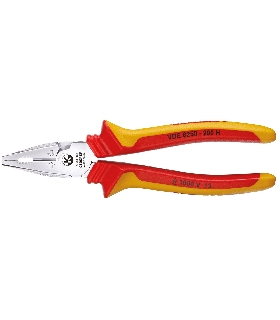 ALICATE UNIVERSAL DE FUERZA VDE CON AISLAMIENTO DE CUBIERTA 200 MM 1550969 GEDOR