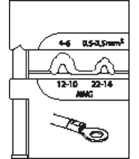 MODULO DE INSERCION PARA TERMINALES DE CABLE SIN AISLAMIENTO 0,5-2,5/4-6 1830597