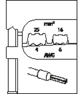 MODULO DE INSERCION PARA VIROLAS DE CABLE 16/25MM 1830619 GEDORE