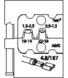 MODULO DE INSERCION PARA CASQUILLOS DE CONECTOR PLANO 4,8 1830643 GEDORE