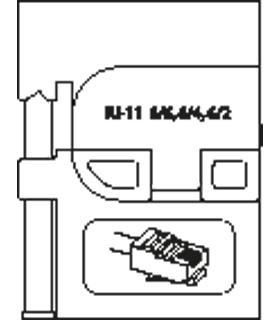 MODULO DE INSERCION PARA CONECTORES OCCIDENTALES RJ 11 1830724 GEDORE