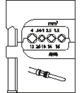 MODULO DE INSERCION PARA CONECTORES INDUSTRIALES 1,5-4MM 1830732 GEDORE