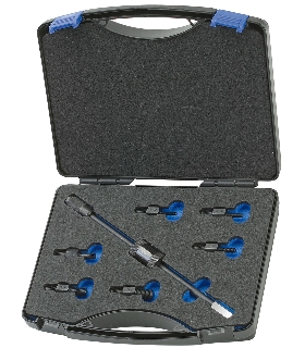 JUEGO DE ADAPTADORES ROSCADOS CON MARTILLO 200 G, 7 PZAS 1936549 GEDORE