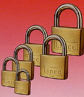 930040KAC CANDADO SEGURIDAD 300 40MM ARCO CORTO LLAVE Nº 3381 LATON LINCE (53036)