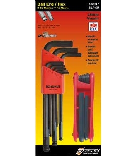 10999-1.5-10MM JGO.LL.ALLEN BOLA 9PZ + 12634 NAVAJA TORX T9-T40  BONDHUS