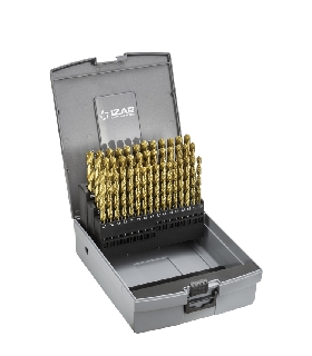 13154 JUEGO BROCAS DIN338N 50-UDS. - 1405 - 1-5,9X0,10 HSS+TIN (1010) - TIN IZAR