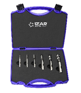 14296 FRESA PMX DIN844W 3Z - 6430 - SET AZUL 4-5-6-8-10-12 PMX