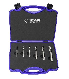 14300 FRESA DESBASTE FINO HSSE8% DIN844NRF NZ - 4644 - SET AZUL 4-5-6-8-10-12 HSSE 8% Co