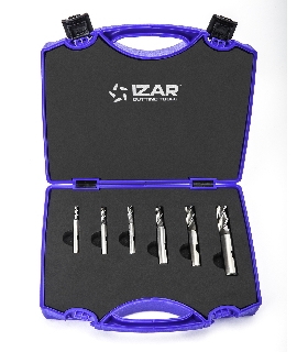 14382 FRESA HSSE8% DIN844N NZ - 4600 - SET AZUL 4-5-6-8-10-12 HSSE 8% Co IZAR