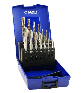 21801 MACHO MAQUINA RECTO HSSE DIN371 (M) GUN - 3100 - SET+BROCA HSSE IZAR